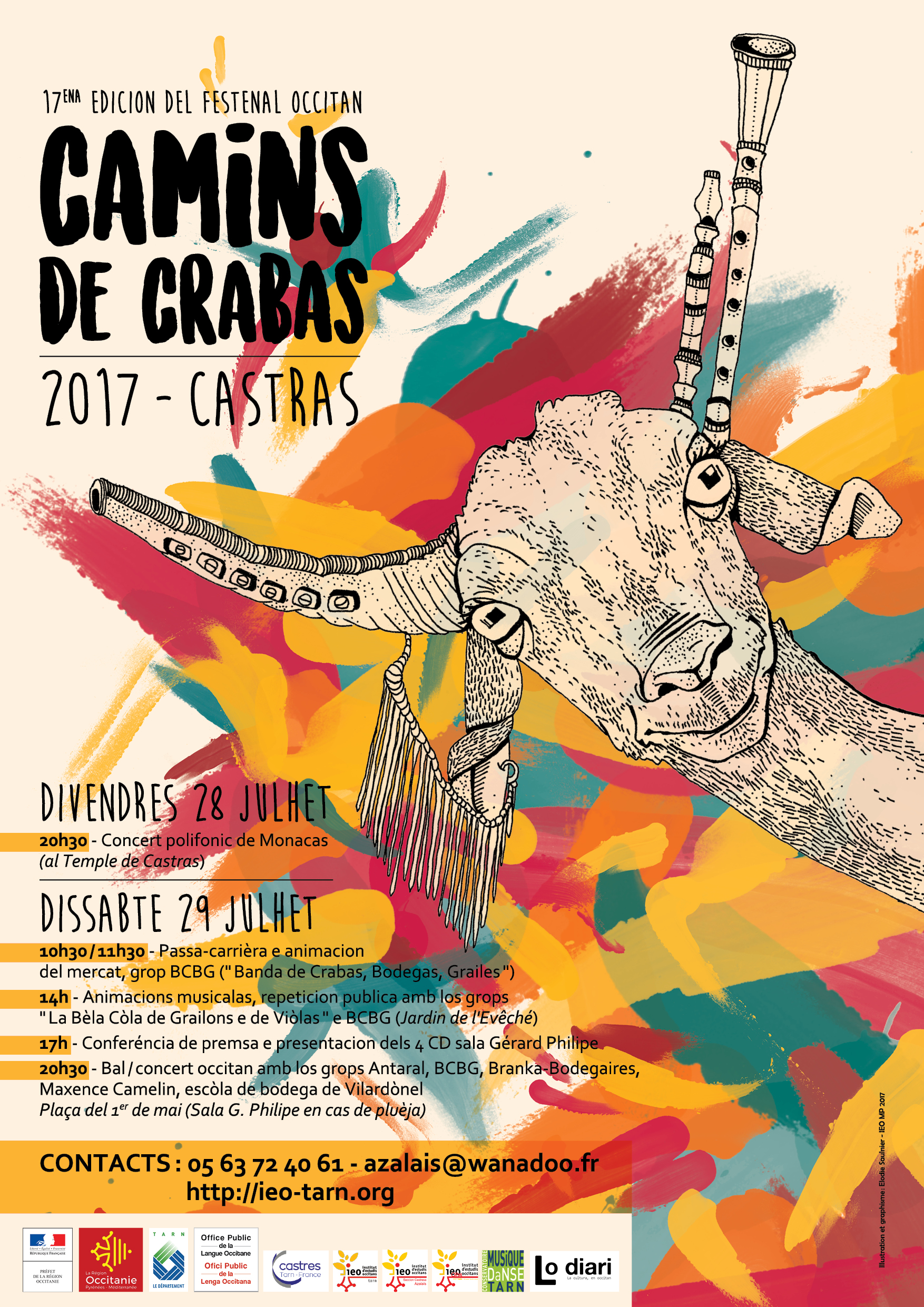 Affiche Camins de Crabas 2017